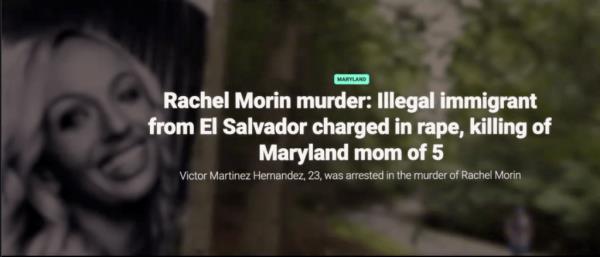 The ad references the rape and murder of Maryland mother Rachel Morin.