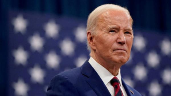 FILE PHOTO: US President Joe Biden looks on during his visit at the Chavis Community Center in Raleigh, North Carolina, US, March 26, 2024. REUTERS/Elizabeth Frantz/File Photo