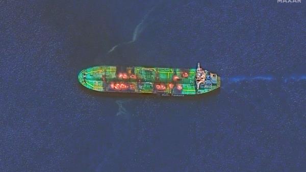 SOUNIO<em></em>n TANKER, RED SEA -- AUGUST 29, 2024:  Maxar satellite imagery